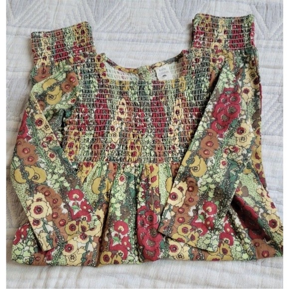 Kate quinn 100% organic cotton gauze hollyhock jumpsuit 2t EUC - Picture 2 of 3